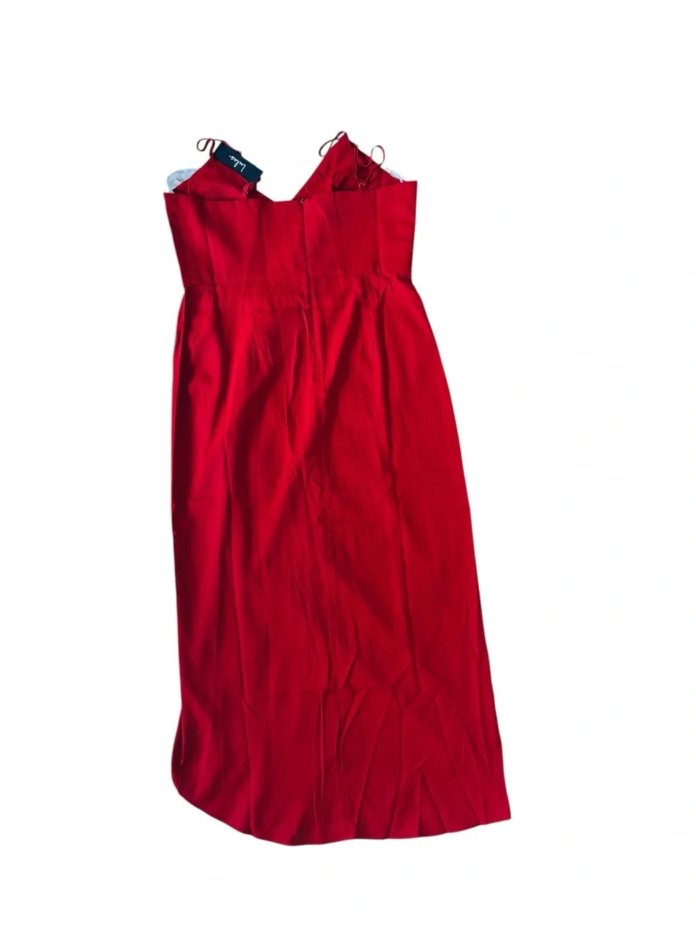 Lulu's Reinette Rust Red Midi Party Dress Womens L NWT - Picture 7 of 8